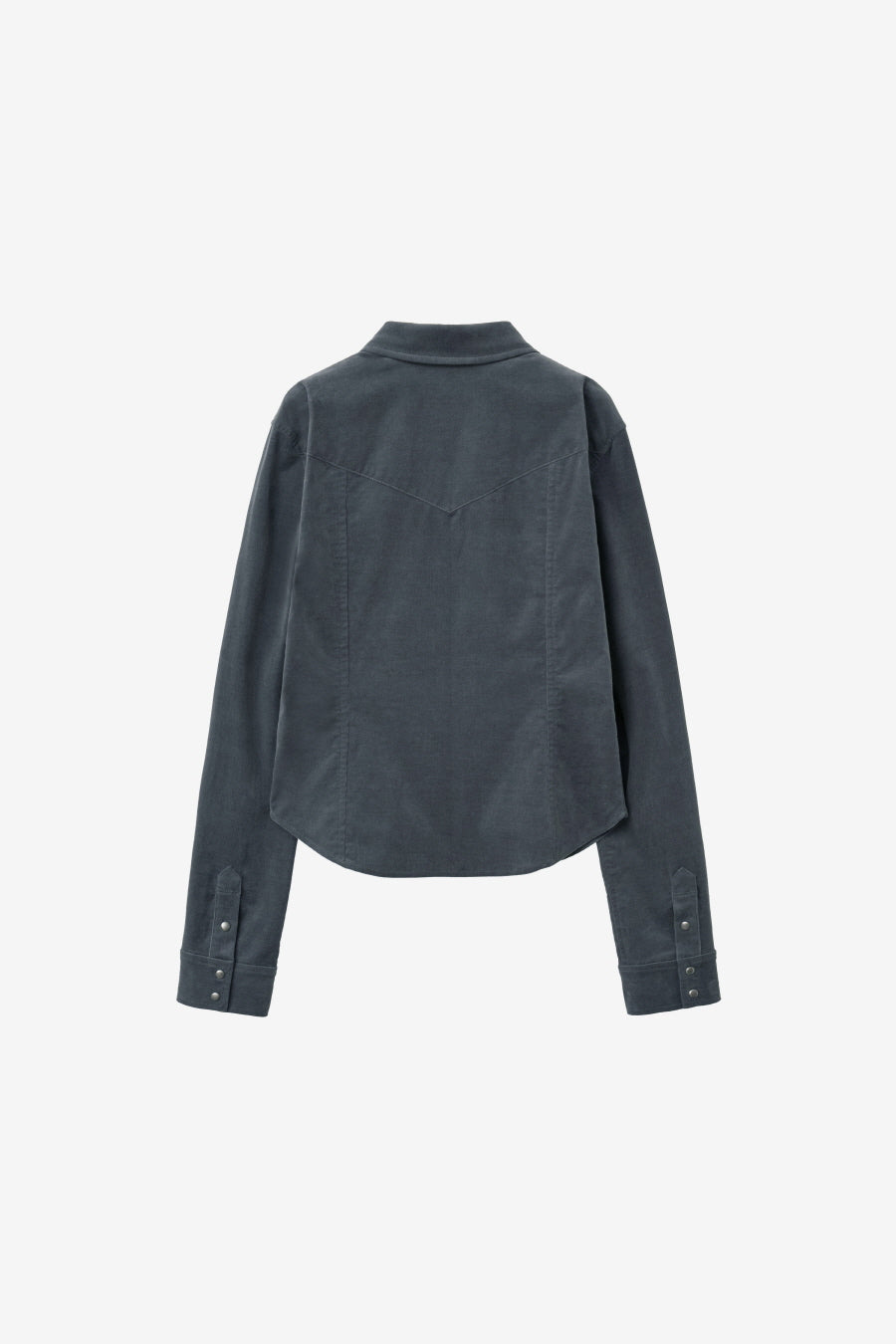 Insilence - Corduroy Snap Shirt (Charcoal) product image 8 | TRAB K-Fashion Australia