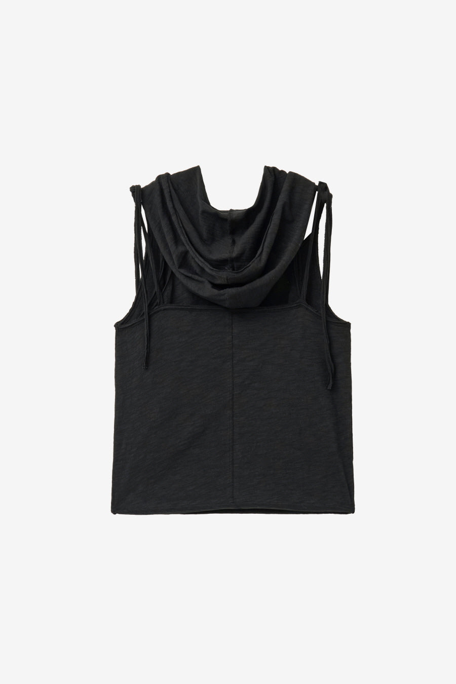 Insilence - Layered Hoodie Sleeveless (Black) product image 8 | TRAB K-Fashion Australia
