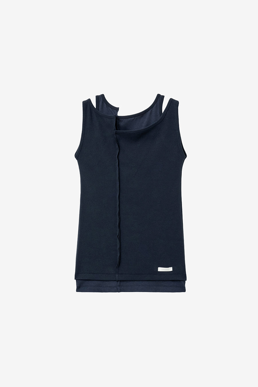 Insilence - Unbalanced Layer Sleeveless (Navy) product image 8 | TRAB K-Fashion Australia