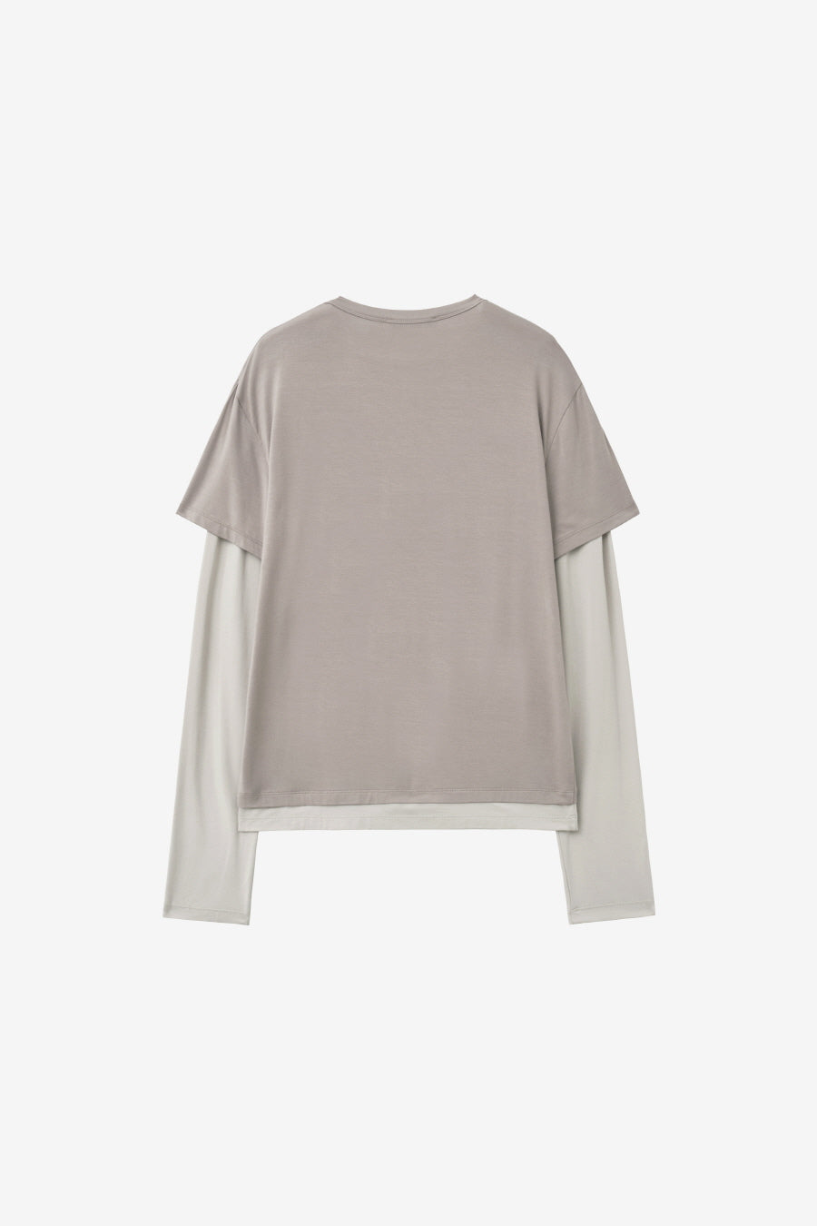 Insilence - Chasing Double-Layer Top (Ash Beige) product image 8 | TRAB K-Fashion Australia