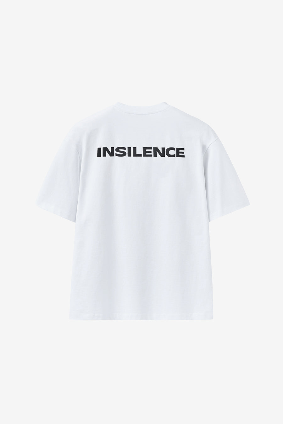 Insilence - Back Print Logo T-Shirt (White) product image 8 | TRAB K-Fashion Australia