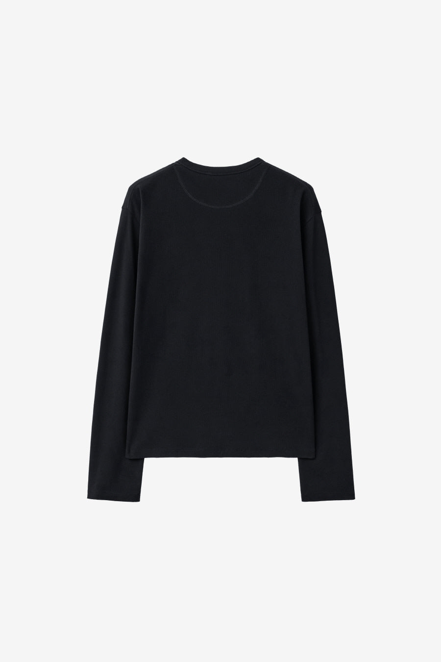 Insilence - Slim Fit Ribbed Henley Neck (Black) product image 8 | TRAB K-Fashion Australia