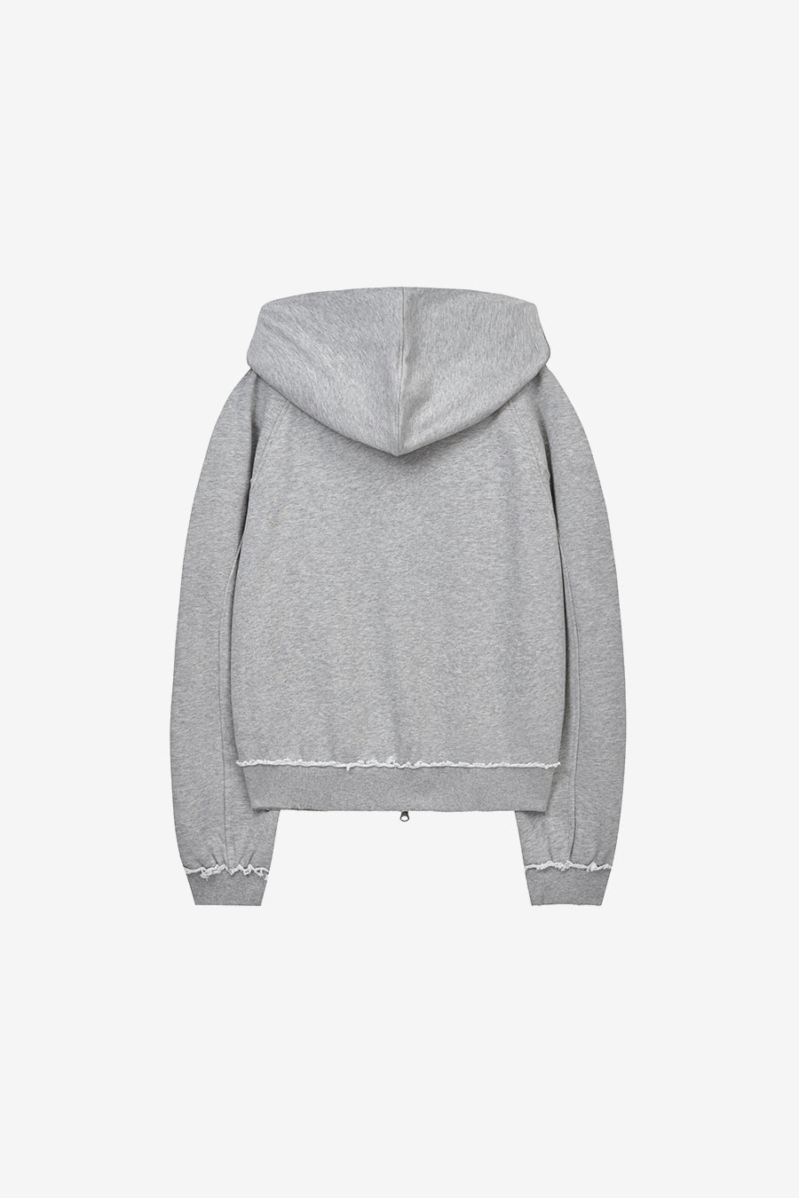 Insilence - Seam Hood Zip-Up (Melange Grey) product image 8 | TRAB K-Fashion Australia