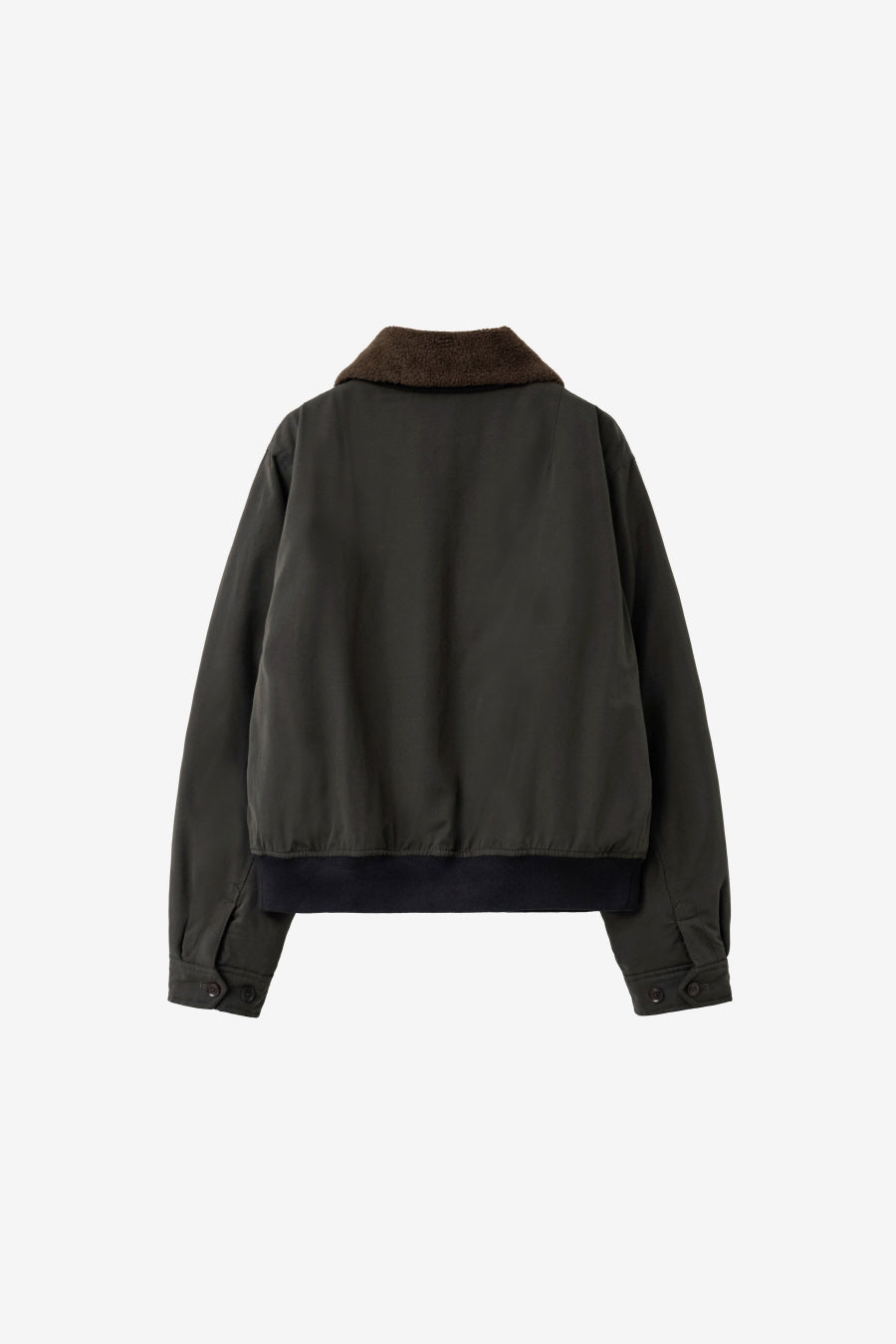 Insilence - W Washed Cotton Shearling Jacket (Khaki) product image 8 | TRAB K-Fashion Australia