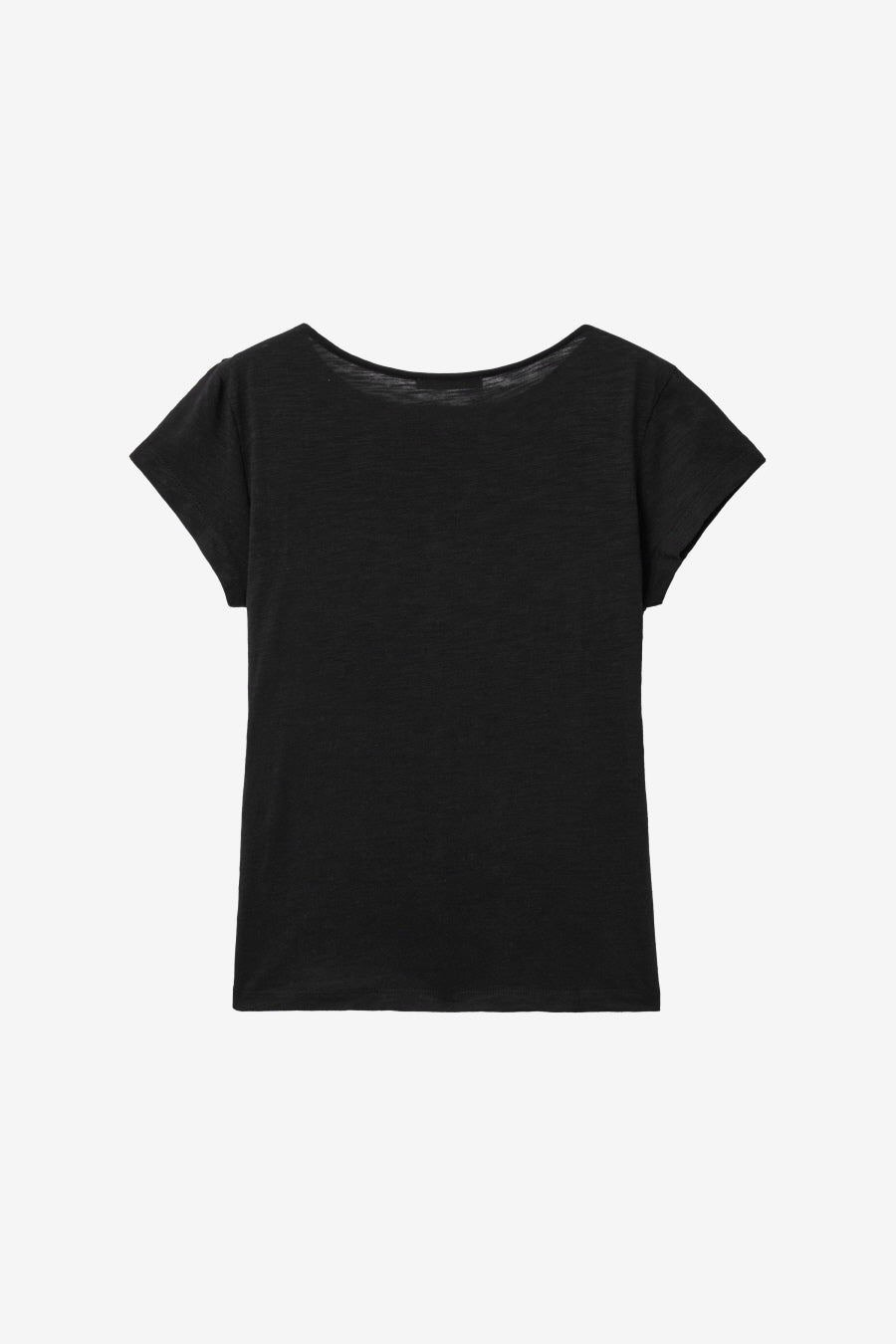 Insilence - Draping Boat Neck T-shirt (Black) product image 8 | TRAB K-Fashion Australia