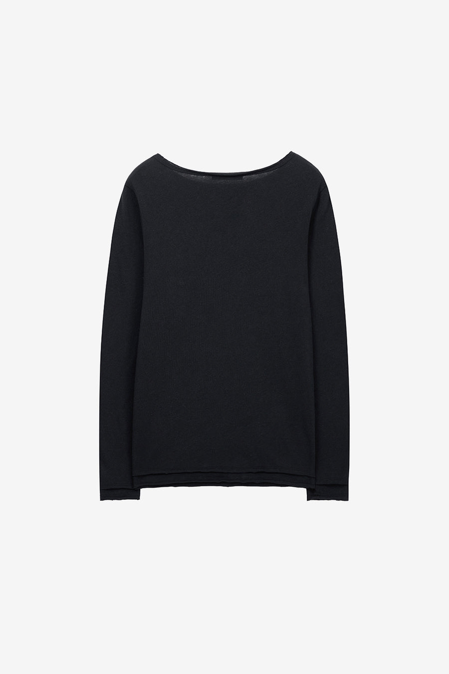 Insilence - Lettering Cotton Linen Long Sleeve (Black) product image 8 | TRAB K-Fashion Australia