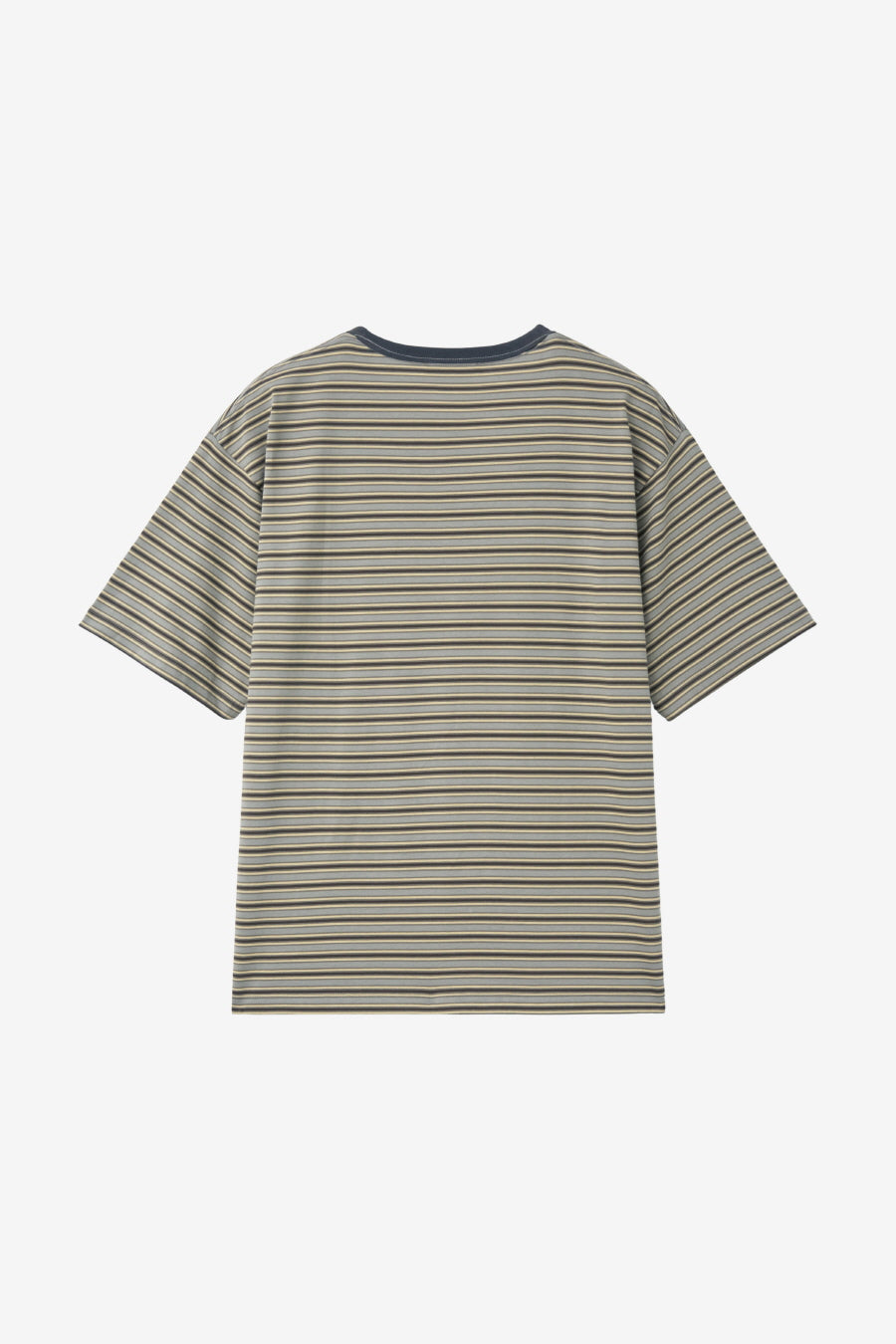 Insilence - Border Stripe T-shirt (Brown) product image 8 | TRAB K-Fashion Australia