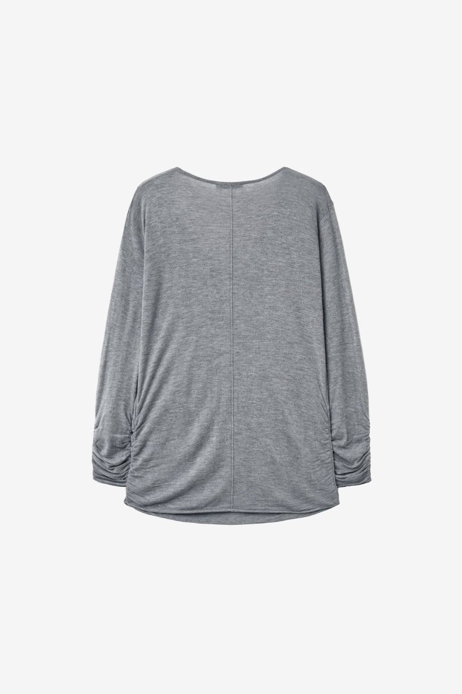 Insilence - Cowl Neck Shirring Pullover (Grey) product image 8 | TRAB K-Fashion Australia