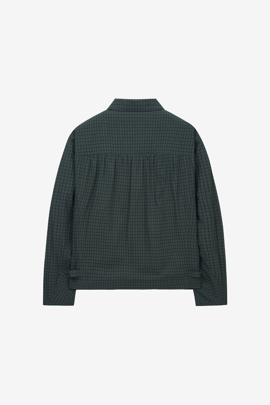 Insilence - Compact Crop Jacket (Dark Moss Check) product image 8 | TRAB K-Fashion Australia