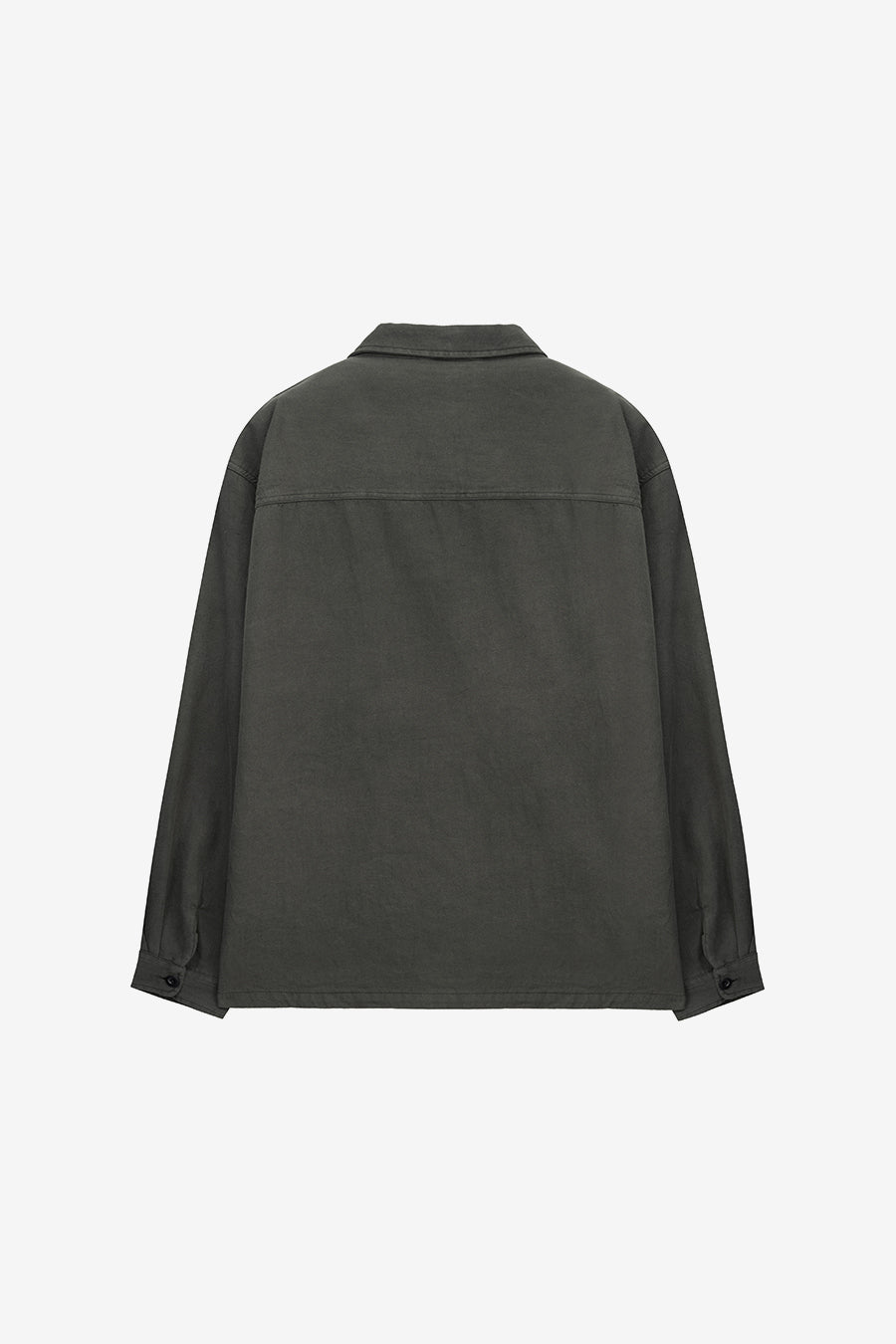 Insilence - Garment-dyed Fatigue Shirt (Olive Drab) product image 6 | TRAB K-Fashion Australia