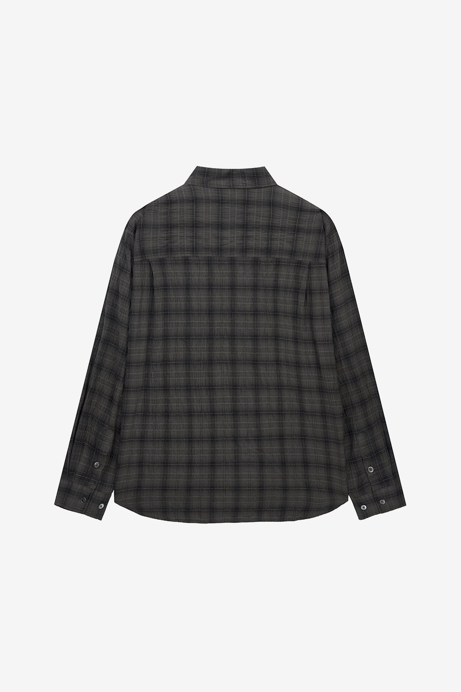 Insilence - Garment Dyed Check Shirt (Brown) product image 8 | TRAB K-Fashion Australia