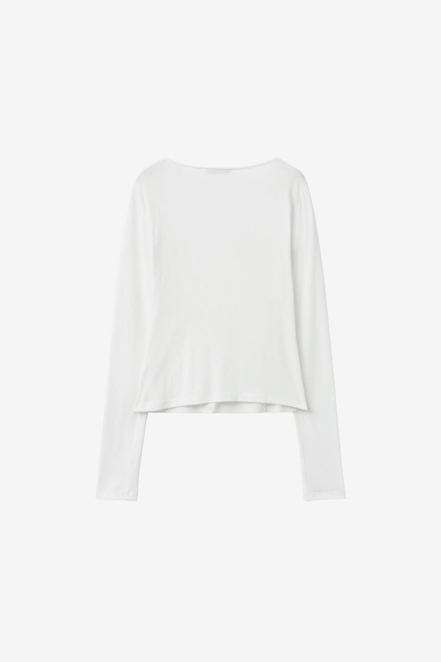 Insilence - Drapping Boat Neck Long Sleeve (White) product image 6 | TRAB K-Fashion Australia