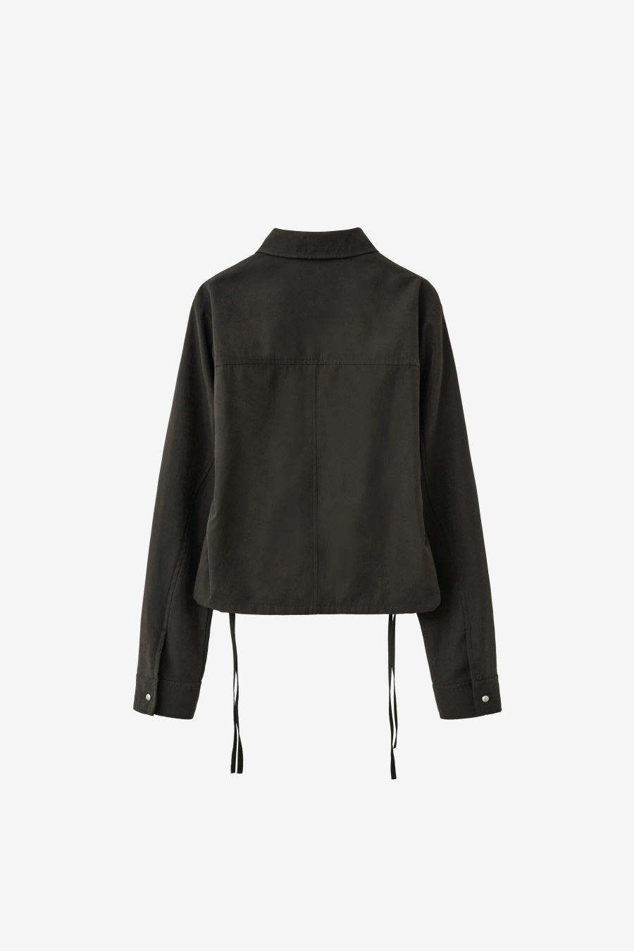 Insilence - Soft Shirring Shirt (Brown) product image 8 | TRAB K-Fashion Australia