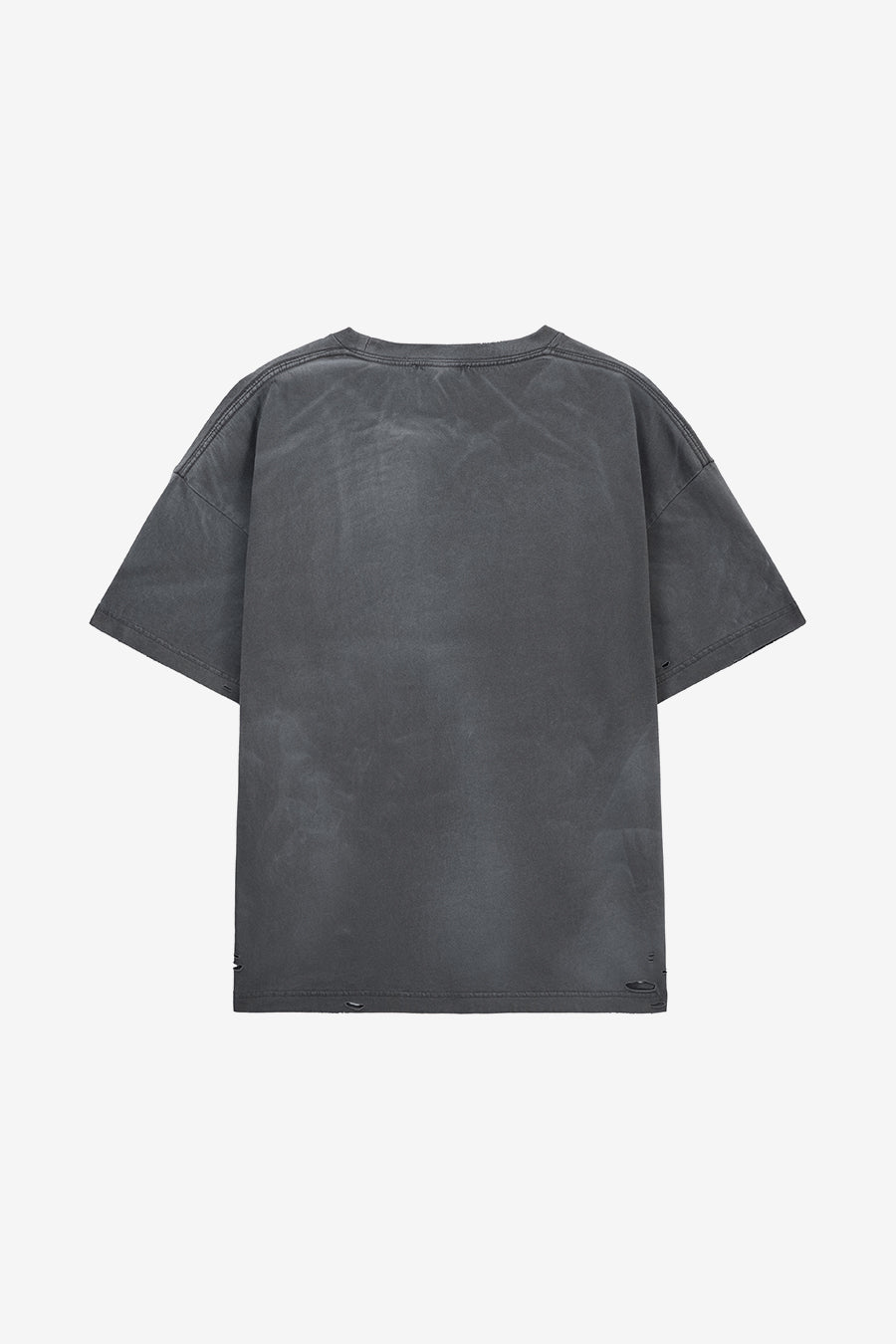 Insilence - Distressed Crop Box Fit T-Shirt (Charcoal) product image 8 | TRAB K-Fashion Australia