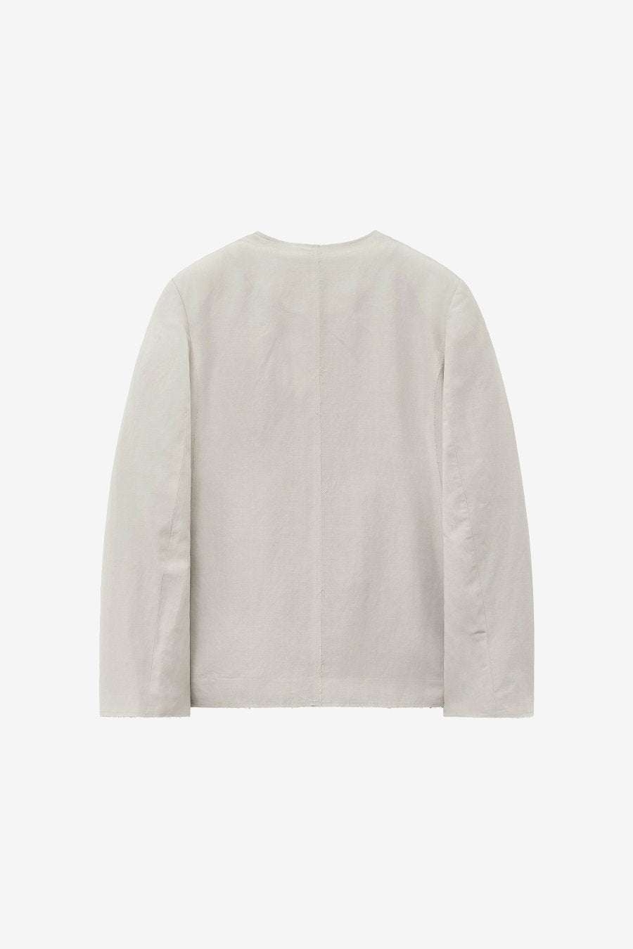 Insilence - Linen Cut off Jacket (Ash Beige) product image 8 | TRAB K-Fashion Australia