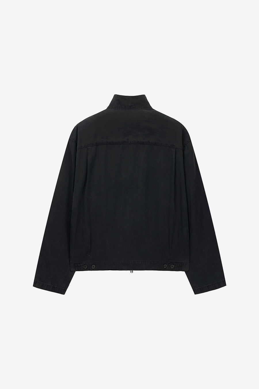 Insilence - Washed Tencel Zip-Up Jacket (Washed Black) product image 8 | TRAB K-Fashion Australia