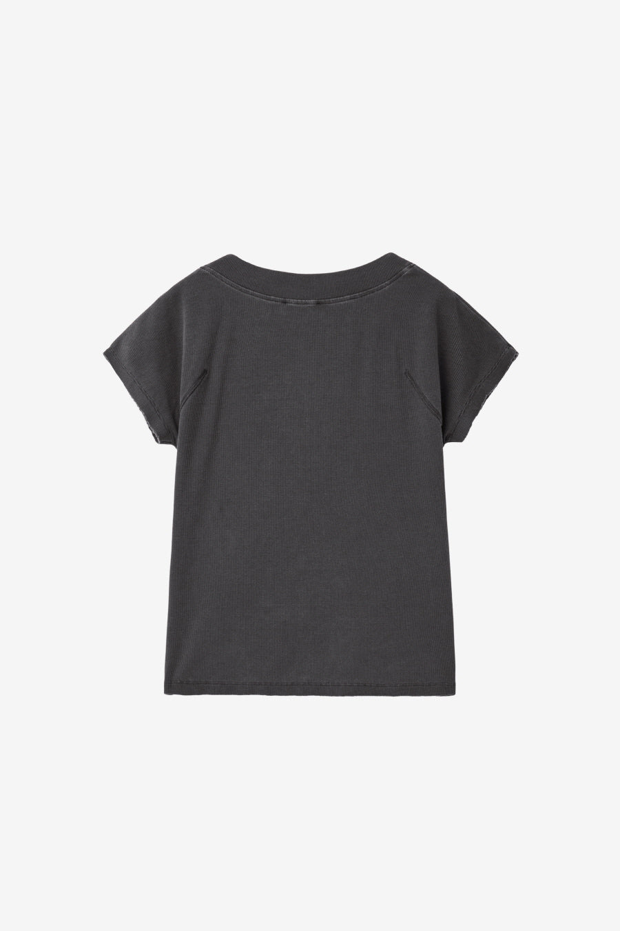 Insilence - Summer Henley Neck T-shirt (Charcoal) product image 8 | TRAB K-Fashion Australia