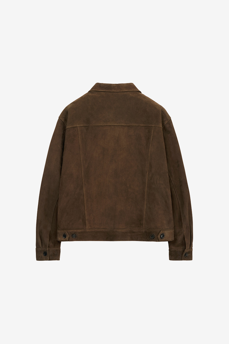 Insilence - Goat Suede Jean Jacket (Dark Brown) product image 10 | TRAB K-Fashion Australia