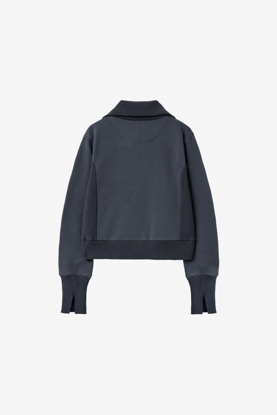 Insilence - Knit Combi Cotton Zip-Up (Navy) product image 8 | TRAB K-Fashion Australia