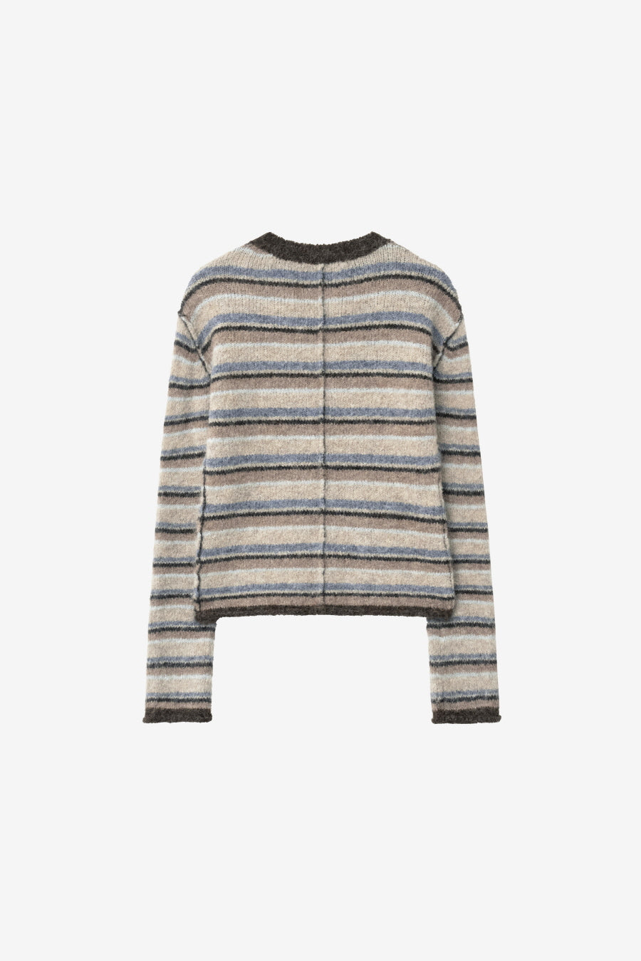 Insilence - Hairy Stripe Pullover (Beige Multi) product image 8 | TRAB K-Fashion Australia