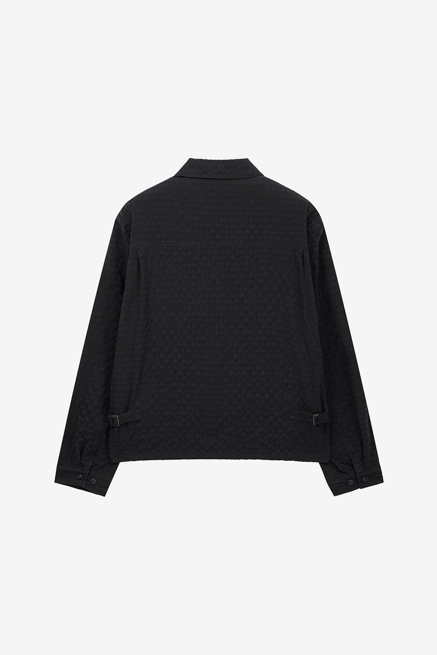 Insilence - Wrinkle Check Zip-up Jacket (Brown) product image 8 | TRAB K-Fashion Australia