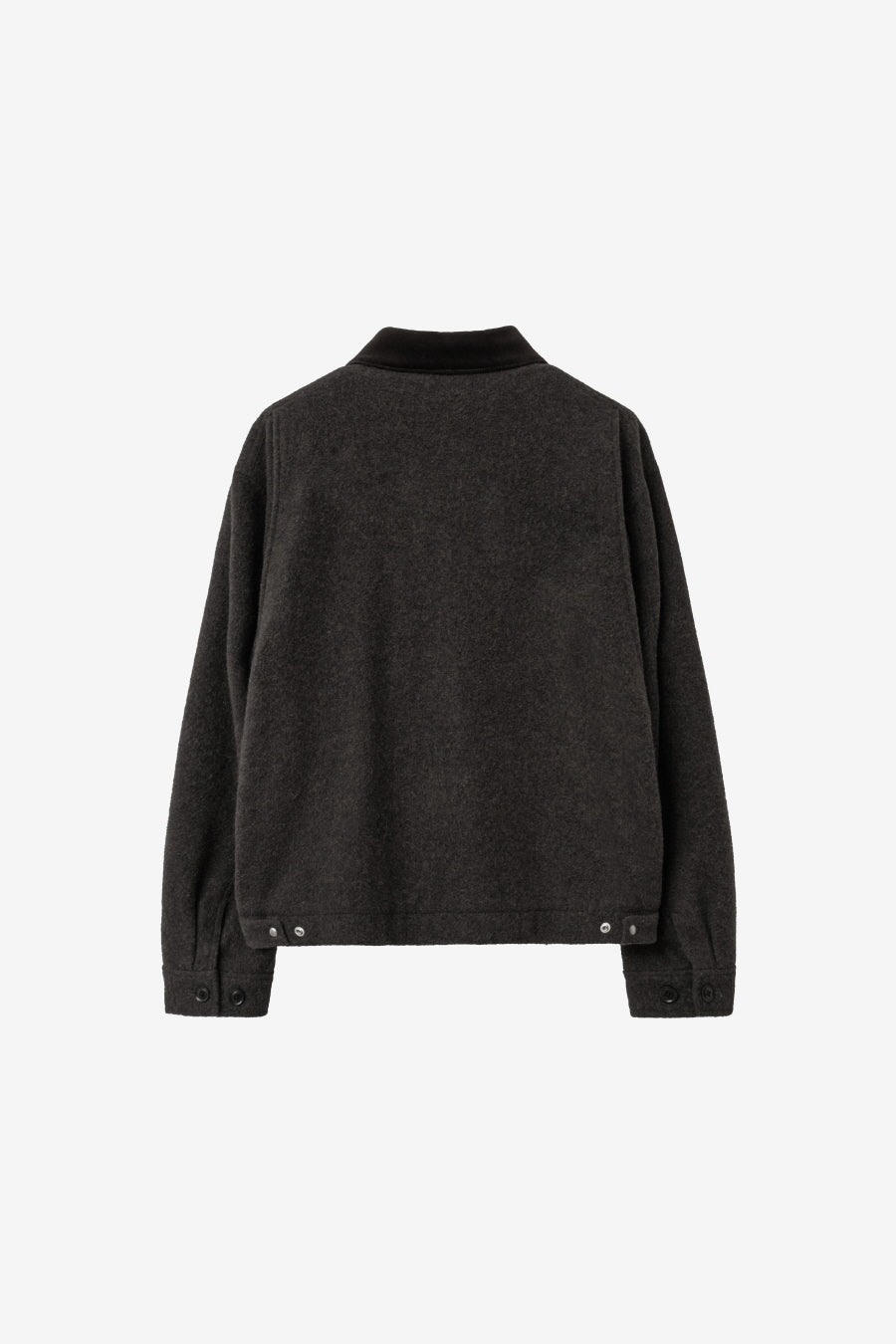 Insilence - Velvet Trimmed Wool Jacket (Brown) product image 8 | TRAB K-Fashion Australia