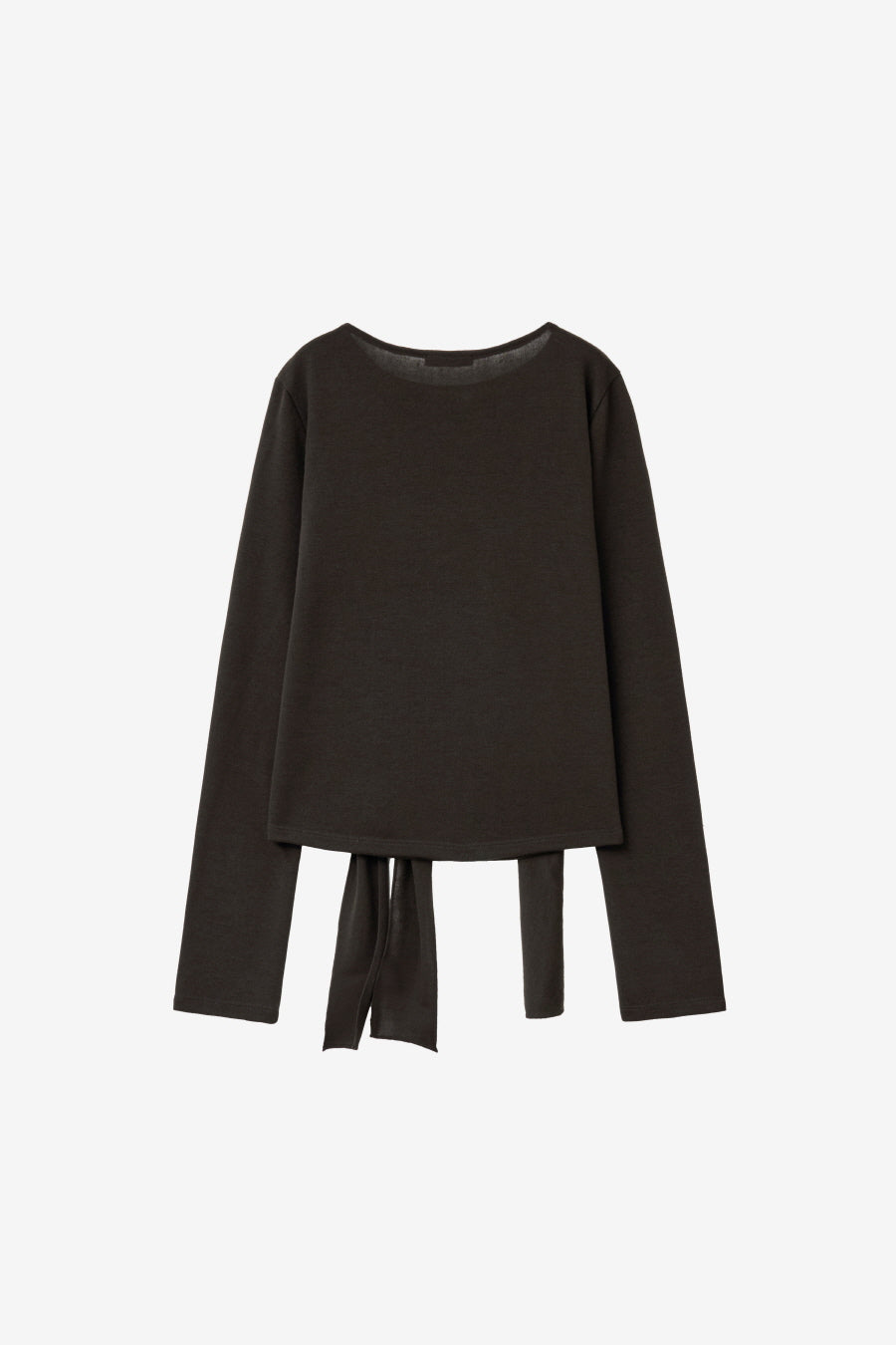 Insilence - Double-Strap Hairy T-Shirt (Brown) product image 8 | TRAB K-Fashion Australia