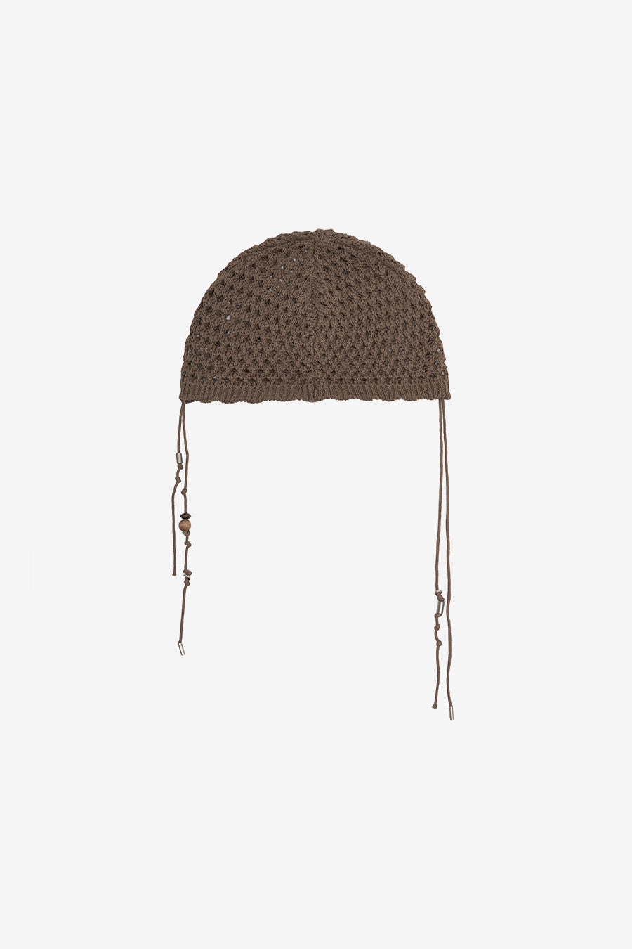 Insilence - Crochet Knit Beanie (Brown) product image 6 | TRAB K-Fashion Australia
