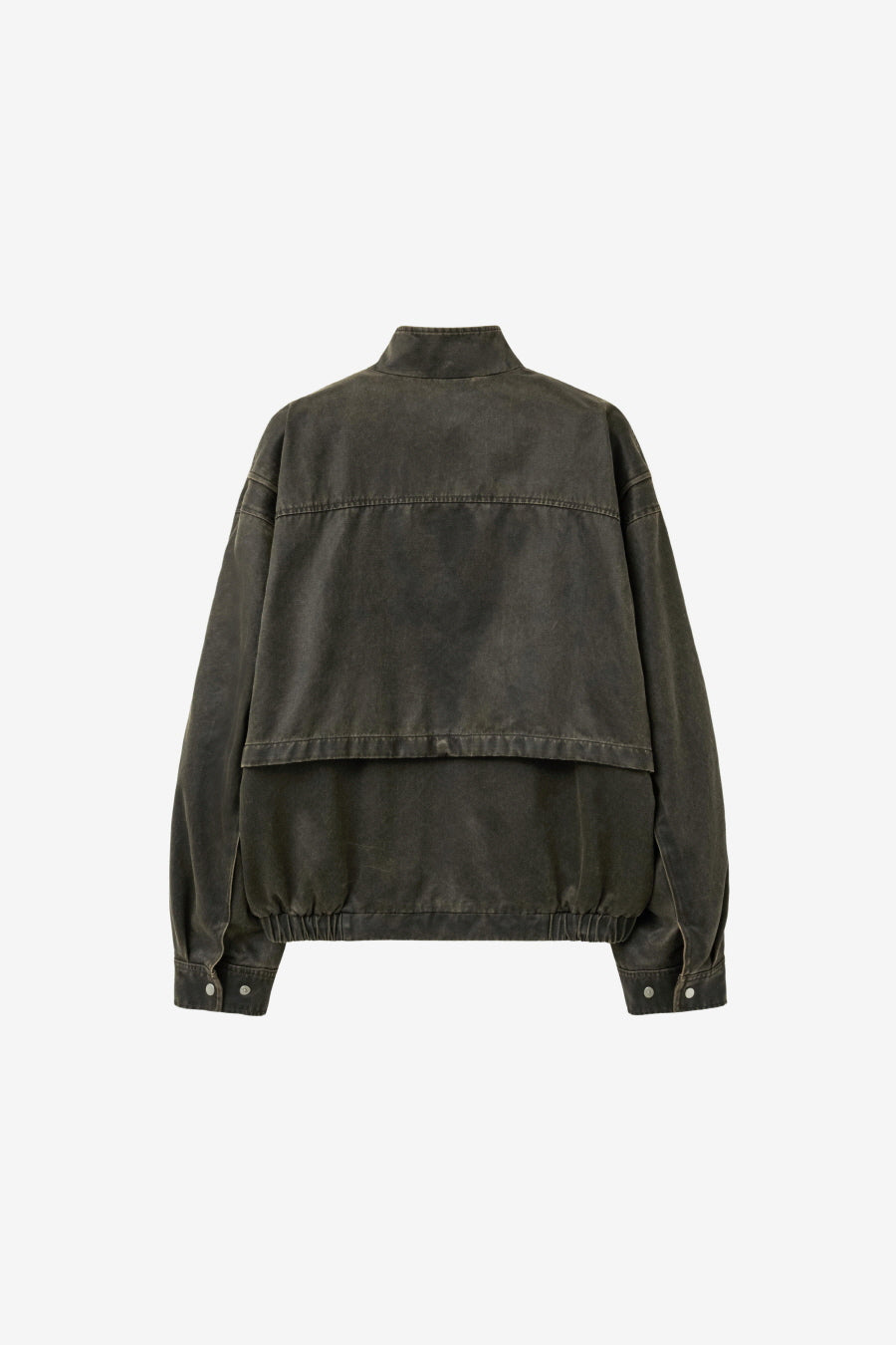 Insilence - Washed Faux Leather Jumper (Brown) product image 8 | TRAB K-Fashion Australia