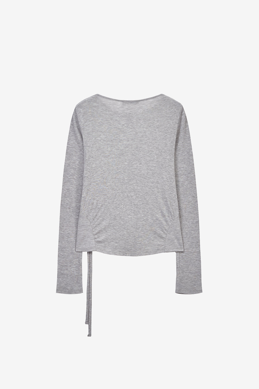 Insilence - Layered Design Top (Melange Grey) product image 8 | TRAB K-Fashion Australia