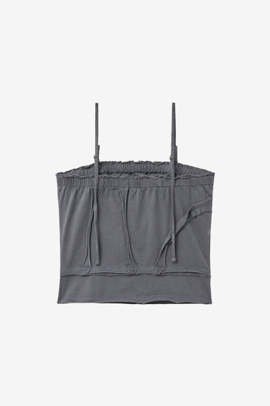 Insilence - Cotton Dyed Cut-Off Sleeveless (Charcoal) product image 8 | TRAB K-Fashion Australia