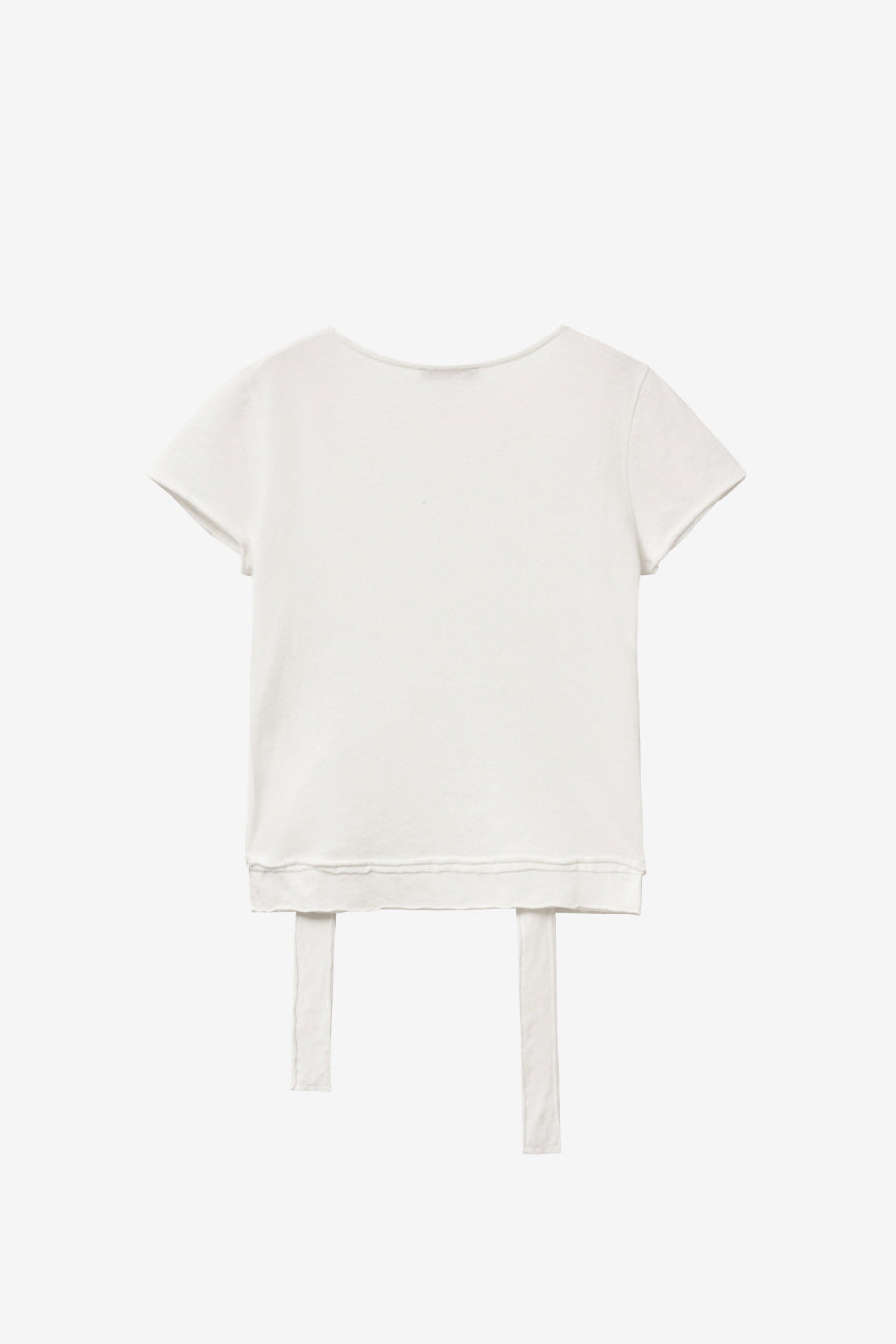 Insilence - Cotton Linen Natural Strap T-Shirt (White) product image 8 | TRAB K-Fashion Australia