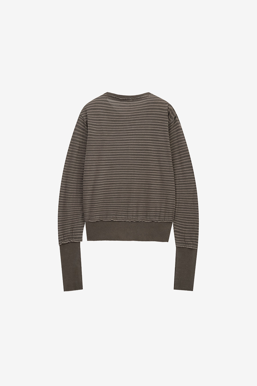 Insilence - Grunge Dyed Stripe Zip-up (Brown) product image 8 | TRAB K-Fashion Australia