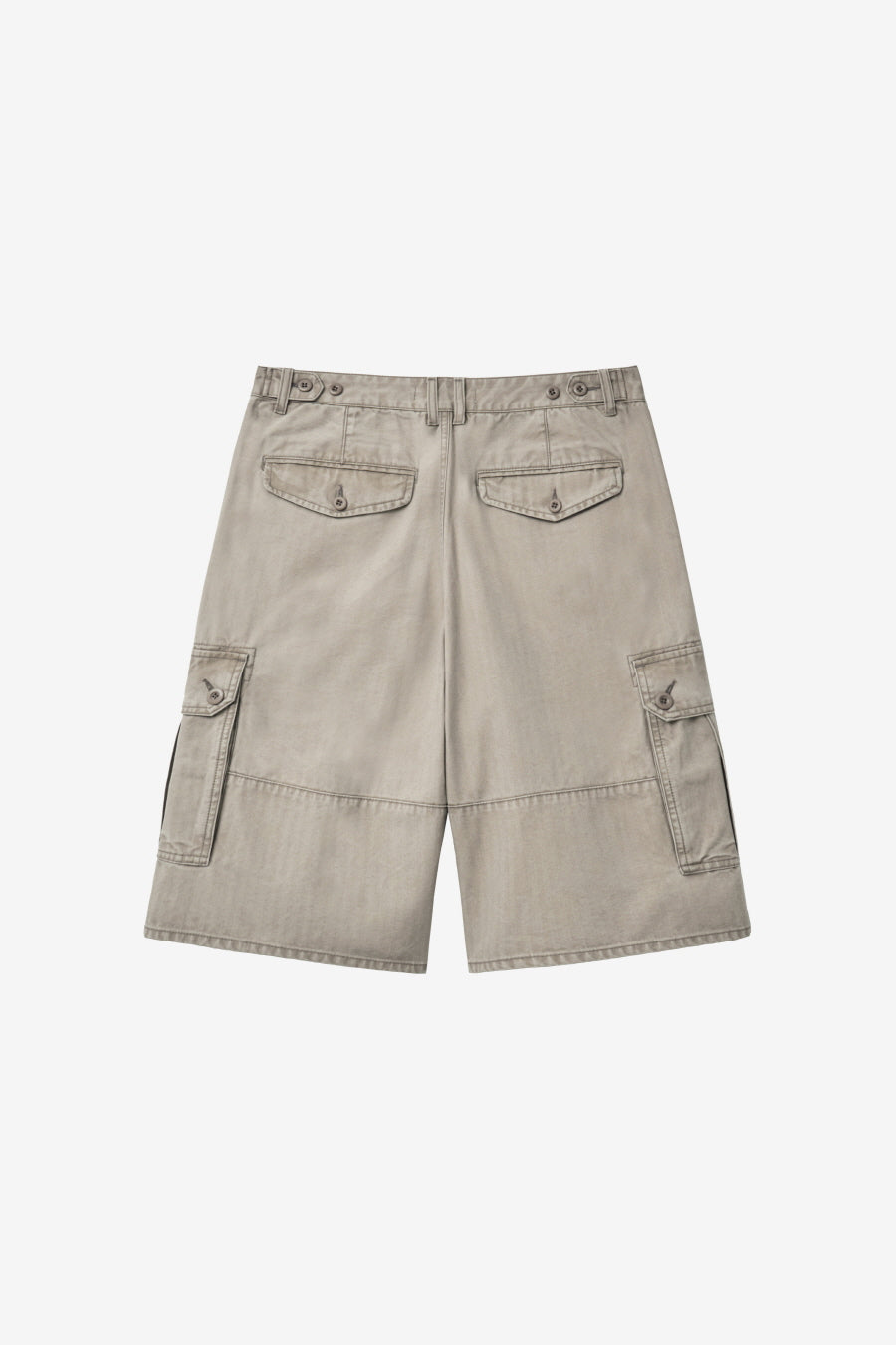 Insilence - HBT Cargo Shorts (Washed Beige) product image 8 | TRAB K-Fashion Australia