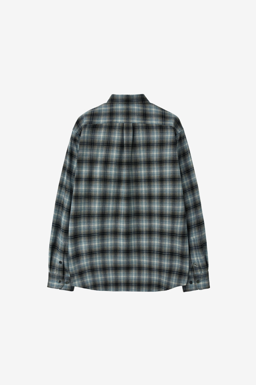 Insilence - Peach Check Shirt (Ash Blue) product image 8 | TRAB K-Fashion Australia
