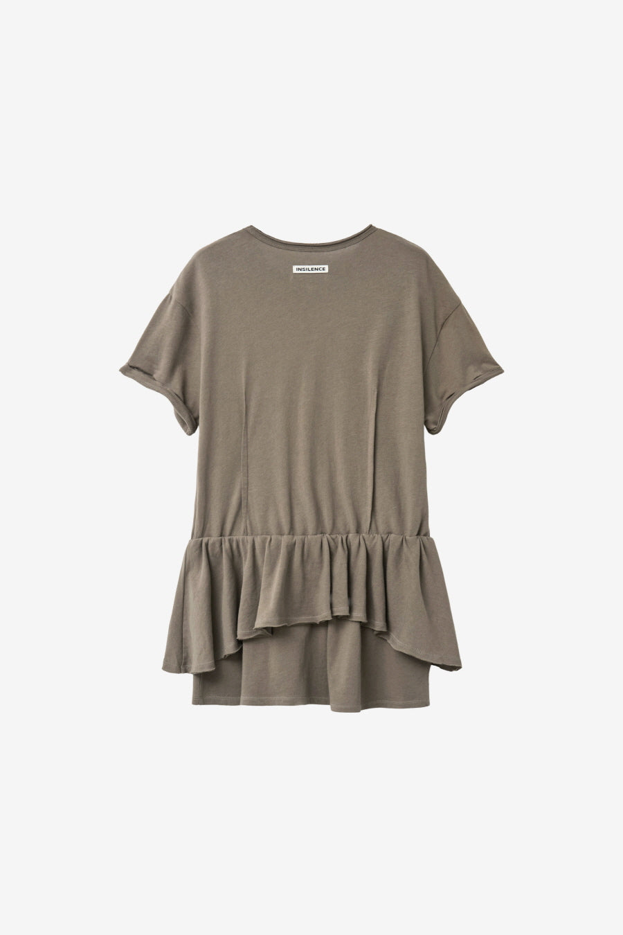 Insilence - Linen Cotton Layered Dress (Khaki Brown) product image 8 | TRAB K-Fashion Australia