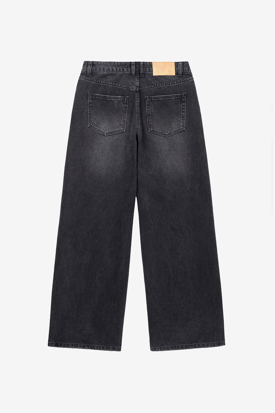 Insilence - Low-Waist Wide Jeans (Washed Black) product image 8 | TRAB K-Fashion Australia