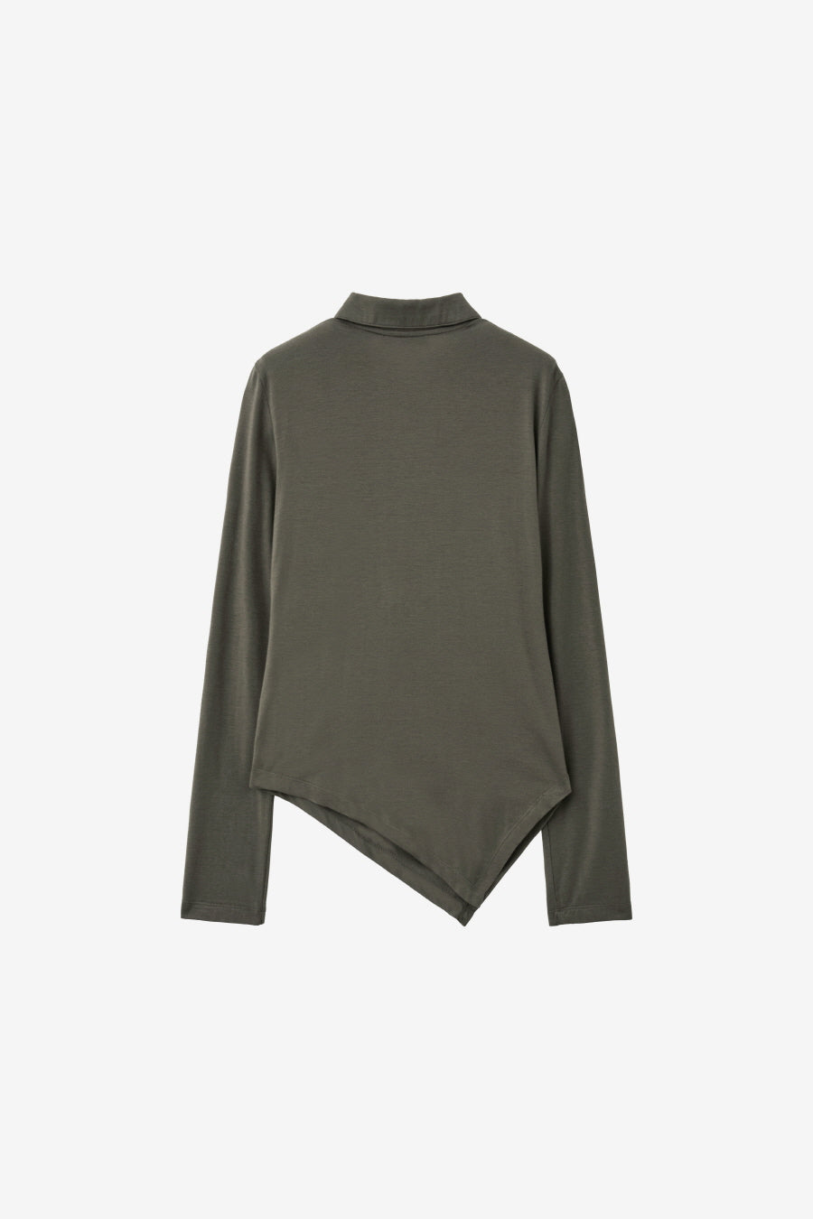 Insilence - Cowl Henley-Neck Long-Sleeve (Khaki) product image 8 | TRAB K-Fashion Australia