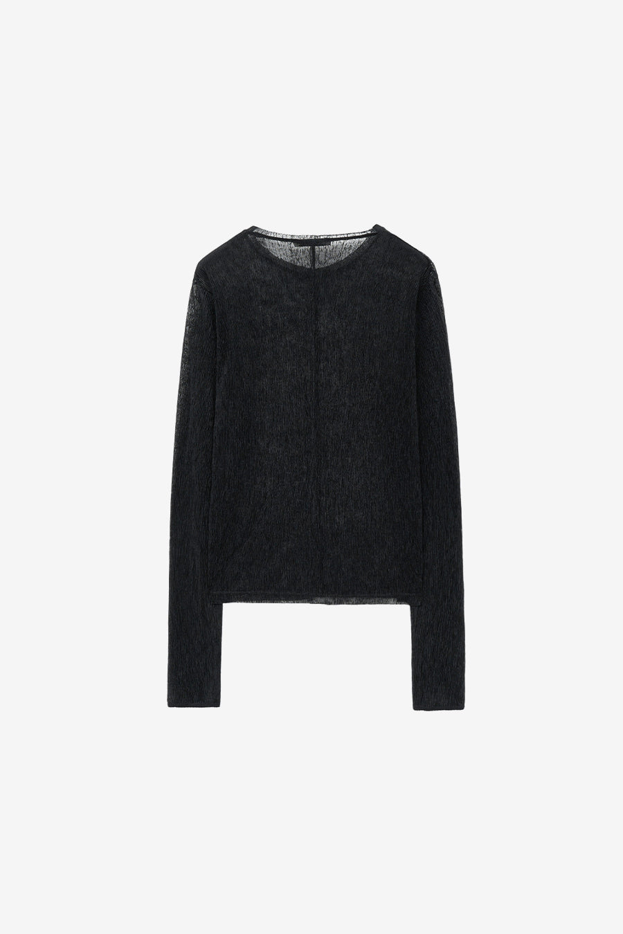 Insilence - Sheer Pleats Top (Black) product image 8 | TRAB K-Fashion Australia