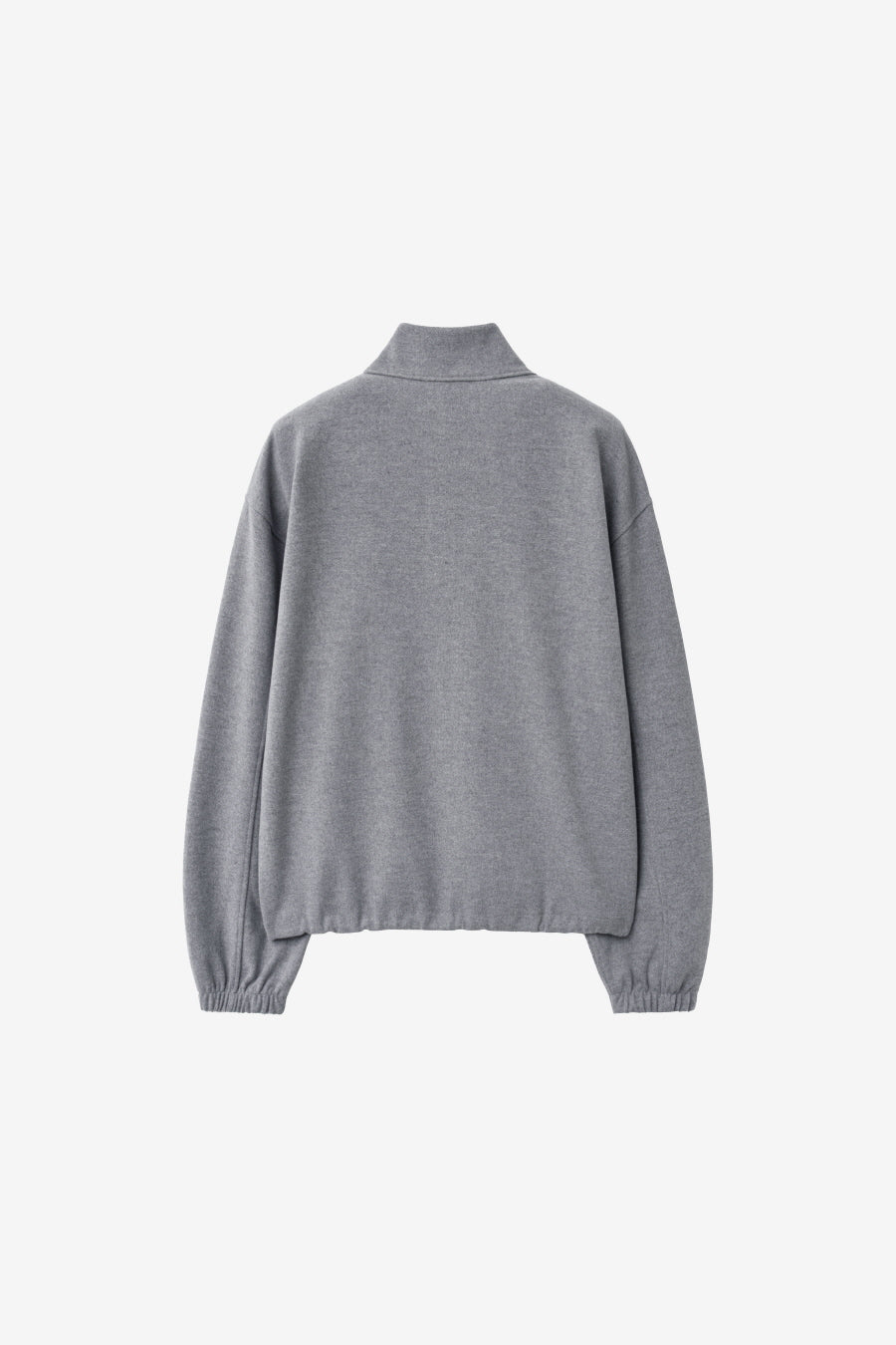 Insilence - Fleece Quarter Zip-Up (Light Grey) product image 8 | TRAB K-Fashion Australia