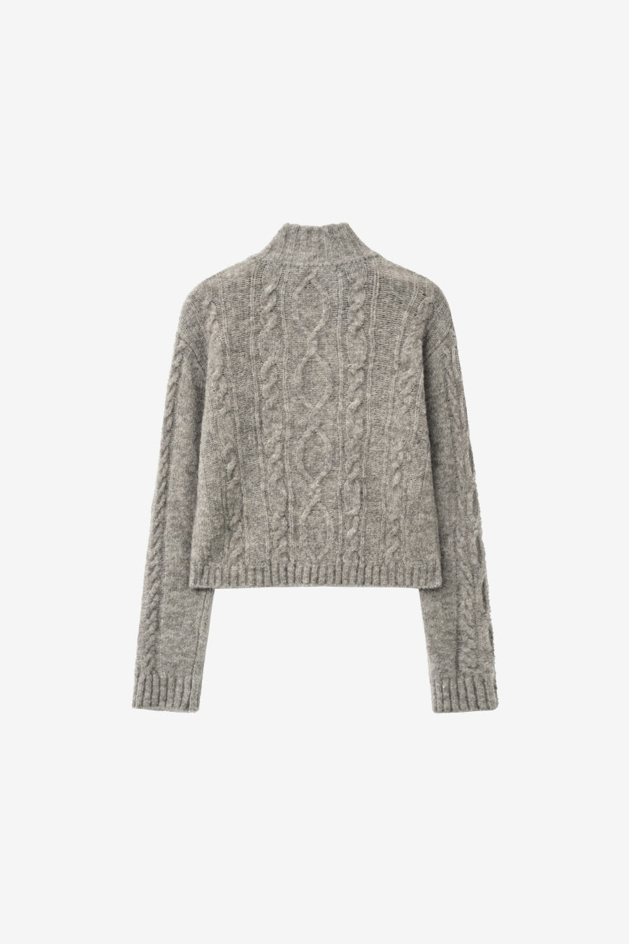 Insilence - Twist Half Zip-up Knit (Melange Brown) product image 8 | TRAB K-Fashion Australia