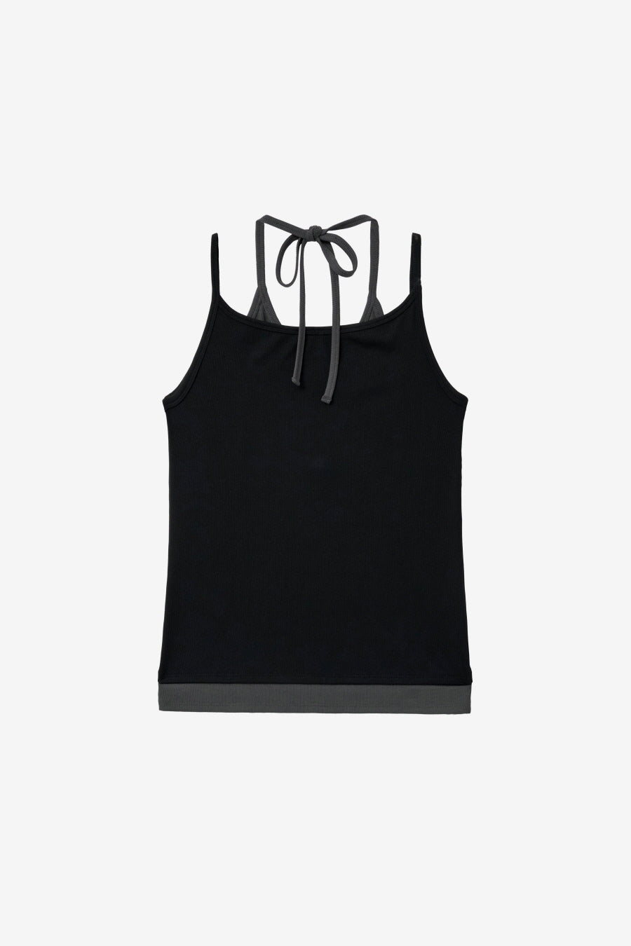 Insilence - Layered Henley Neck Sleeveless (Black) product image 8 | TRAB K-Fashion Australia