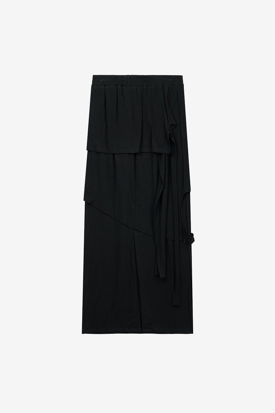 Insilence - 3-Layer Maxi Skirt (Black) product image 10 | TRAB K-Fashion Australia