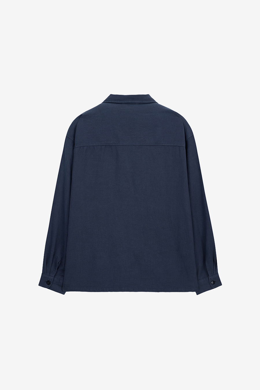 Insilence - Garment-dyed Fatigue Shirt (Navy) product image 8 | TRAB K-Fashion Australia
