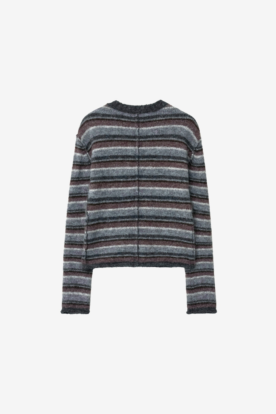 Insilence - Hairy Stripe Pullover (Grey Multi) product image 8 | TRAB K-Fashion Australia