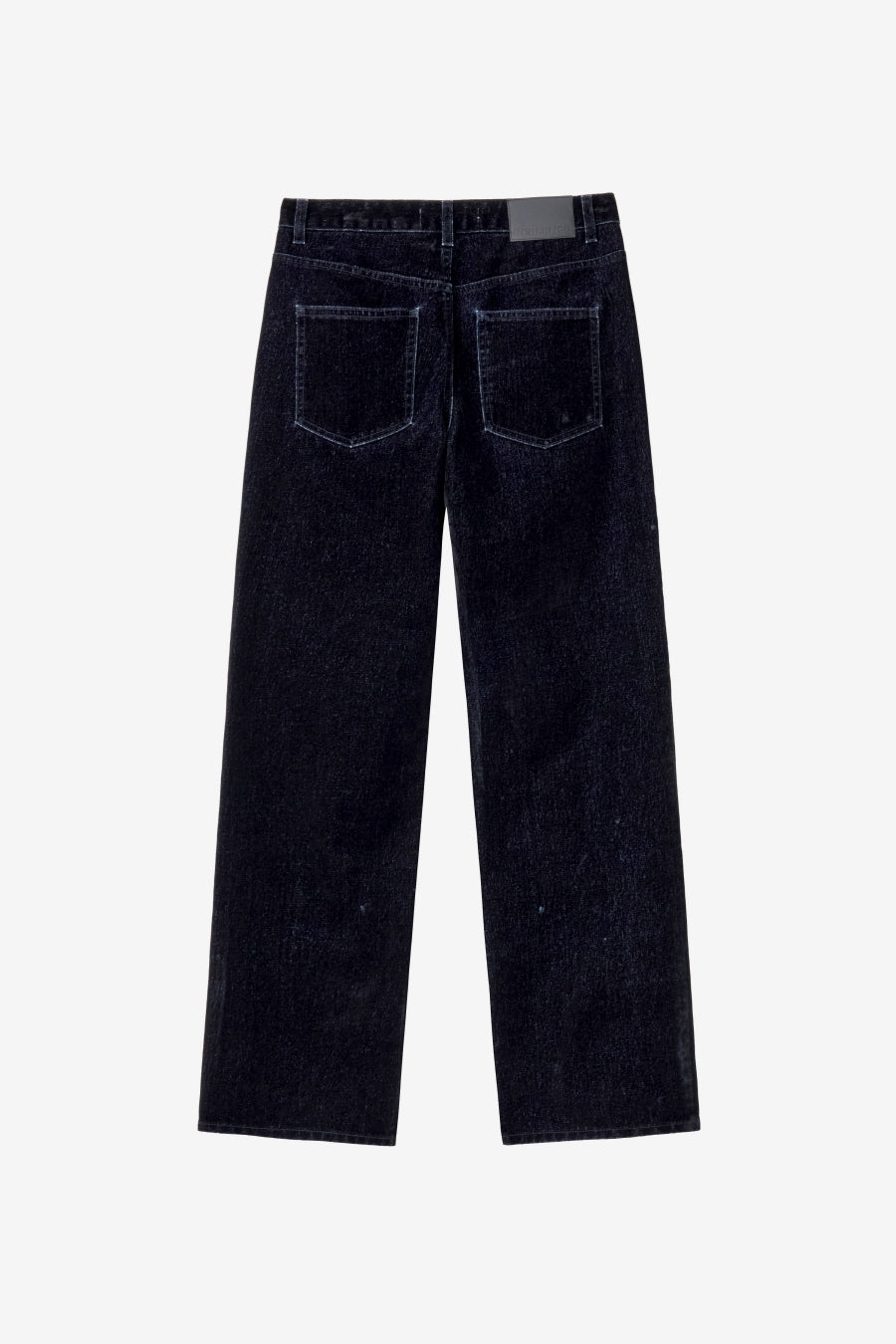 Insilence - Washed Velvet Straight Denim (Navy Black) product image 8 | TRAB K-Fashion Australia