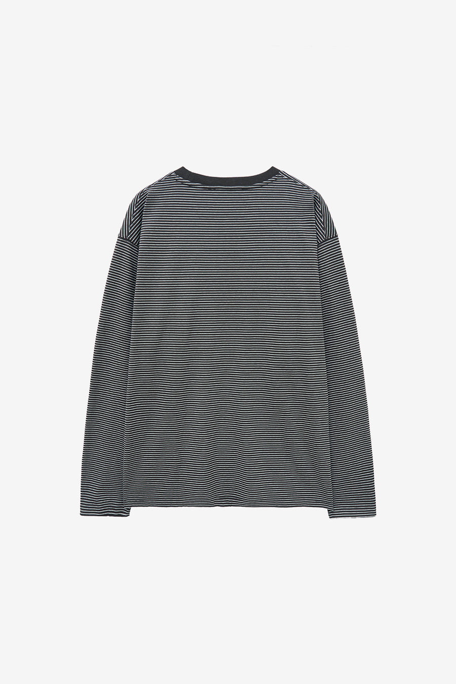 Insilence - Border Stripe Long Sleeve (Charcoal) product image 6 | TRAB K-Fashion Australia