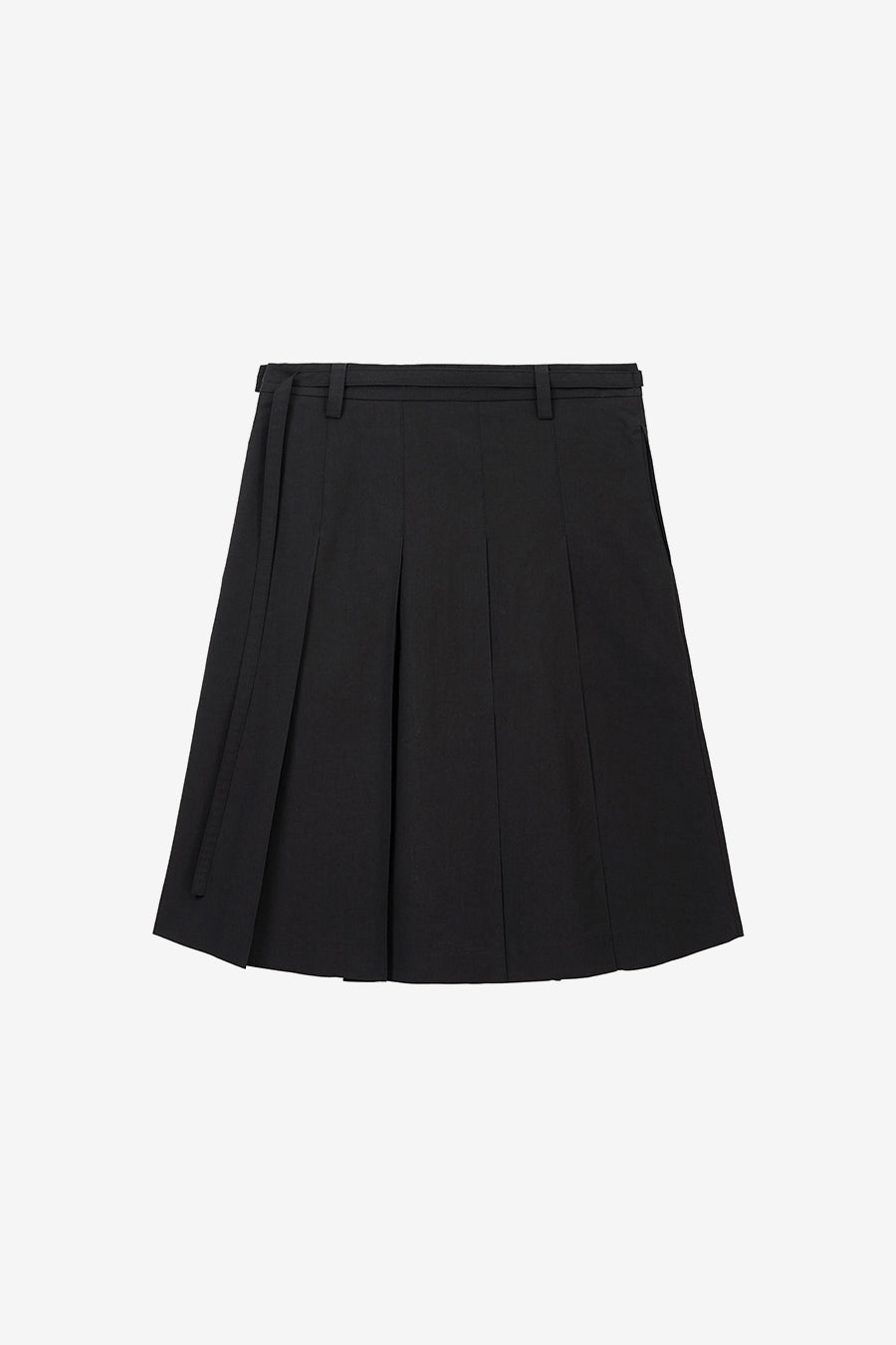 Insilence - Low Cotton Pleated Skirt (Black) product image 8 | TRAB K-Fashion Australia