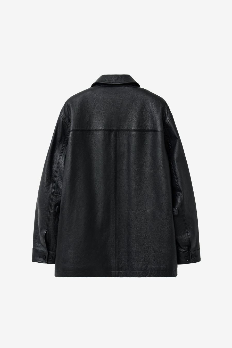 Insilence - Calf Skin CarCoat (Black) product image 8 | TRAB K-Fashion Australia