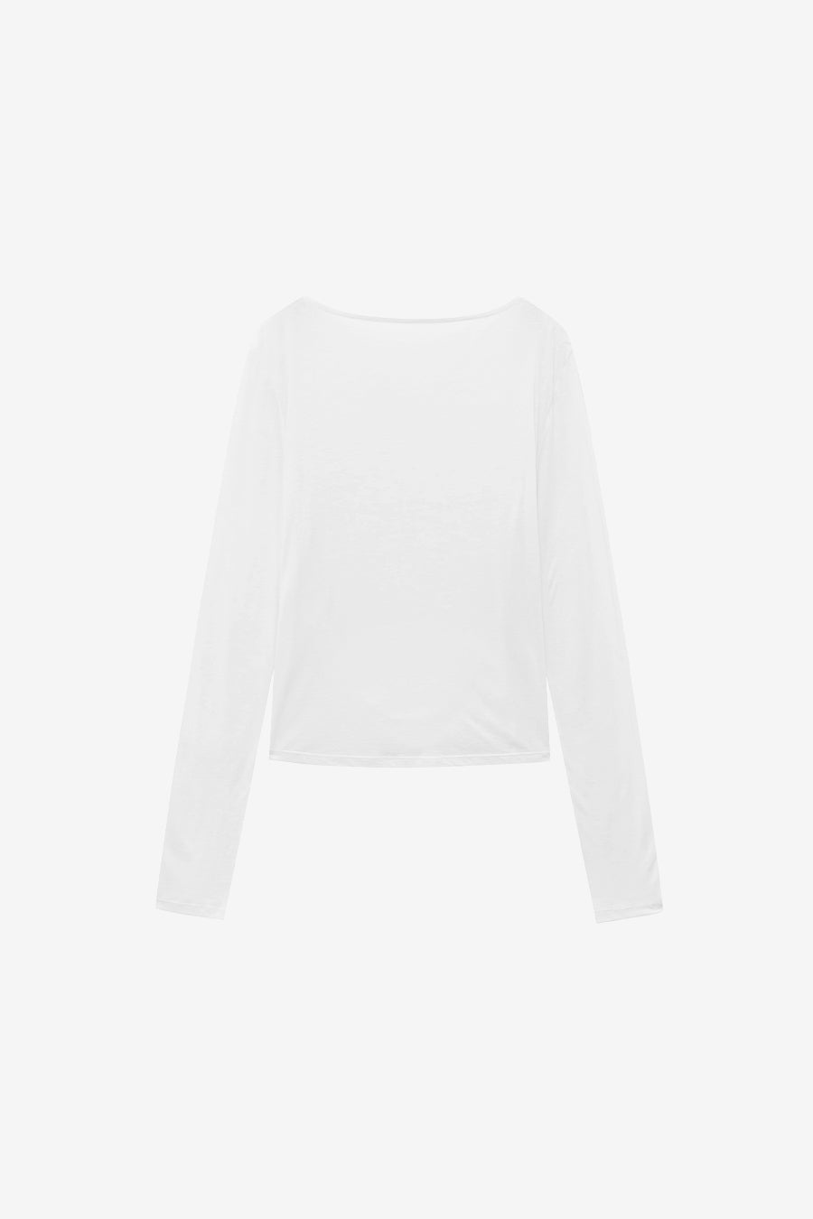 Insilence - Draping Boat Neck Long Sleeve (White) product image 8 | TRAB K-Fashion Australia